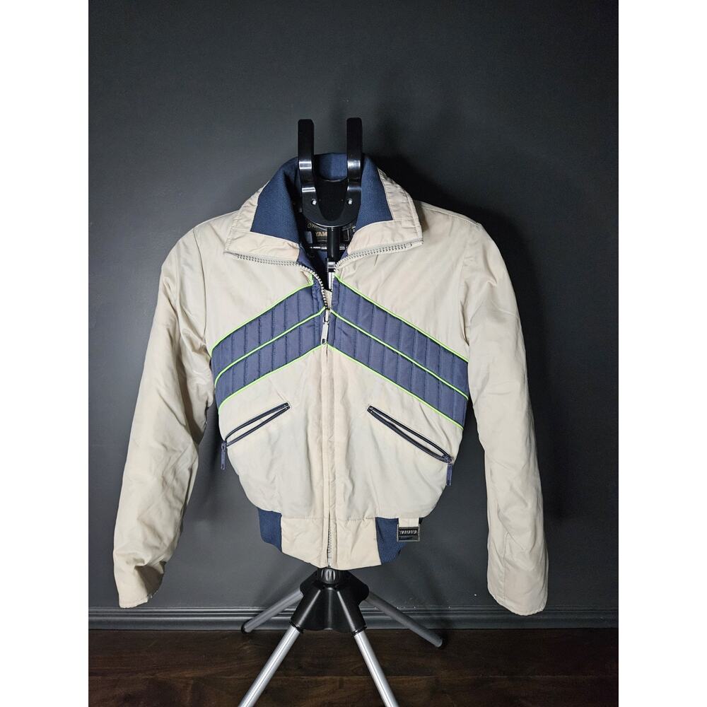 Vintage YAMAHA WINTER JACKET Snowboard Ski 70s 80s 90s Nylon Coat Womens Small